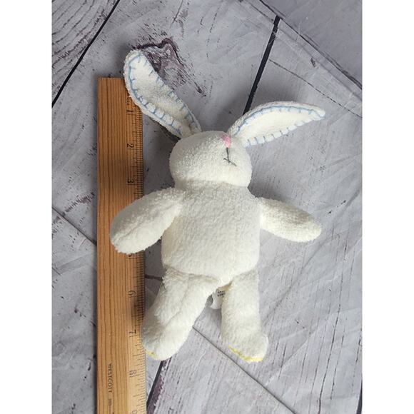 Baby Gap Hopper Pink Stitched Plush Bunny Rabbit Pink Nose Gray Eyes 7in - Picture 4 of 6
